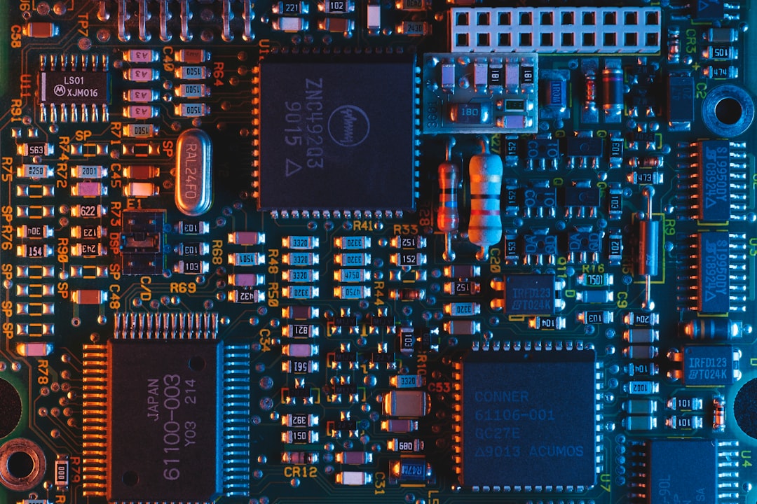 Semiconductor chips on a circuit board