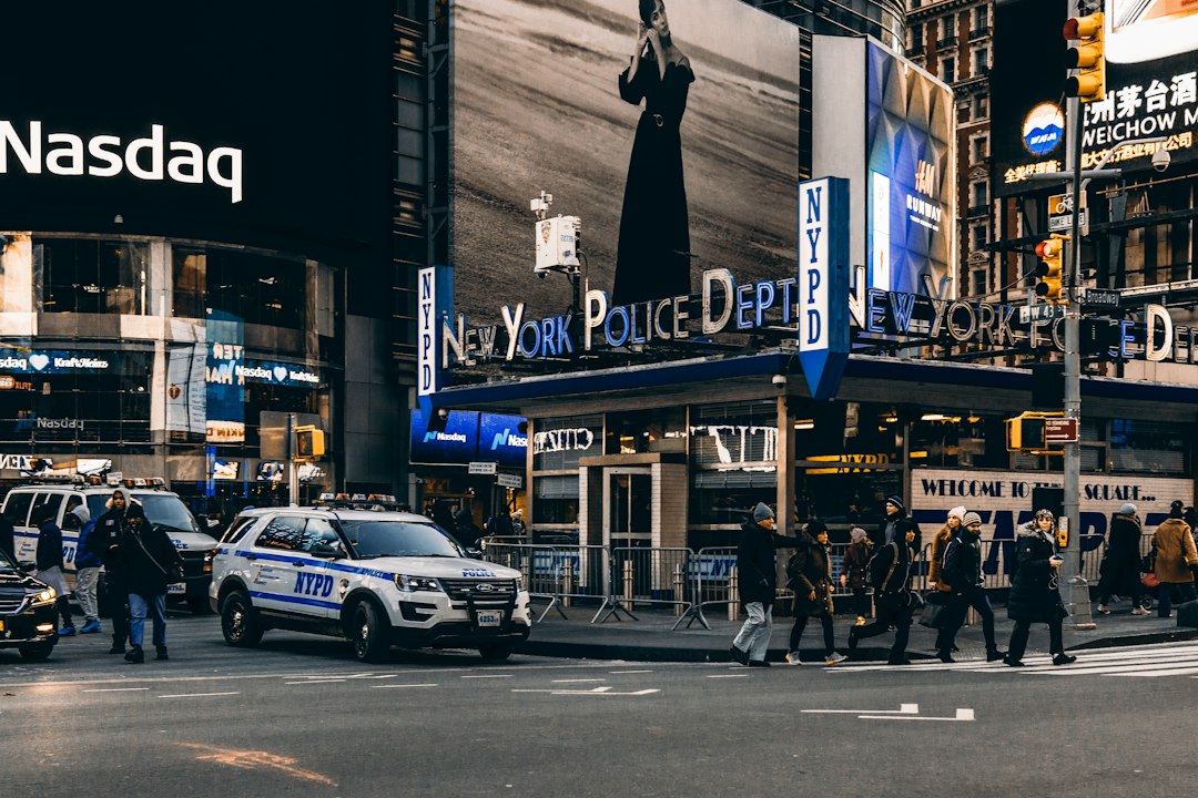 Nasdaq market screen in Times Square