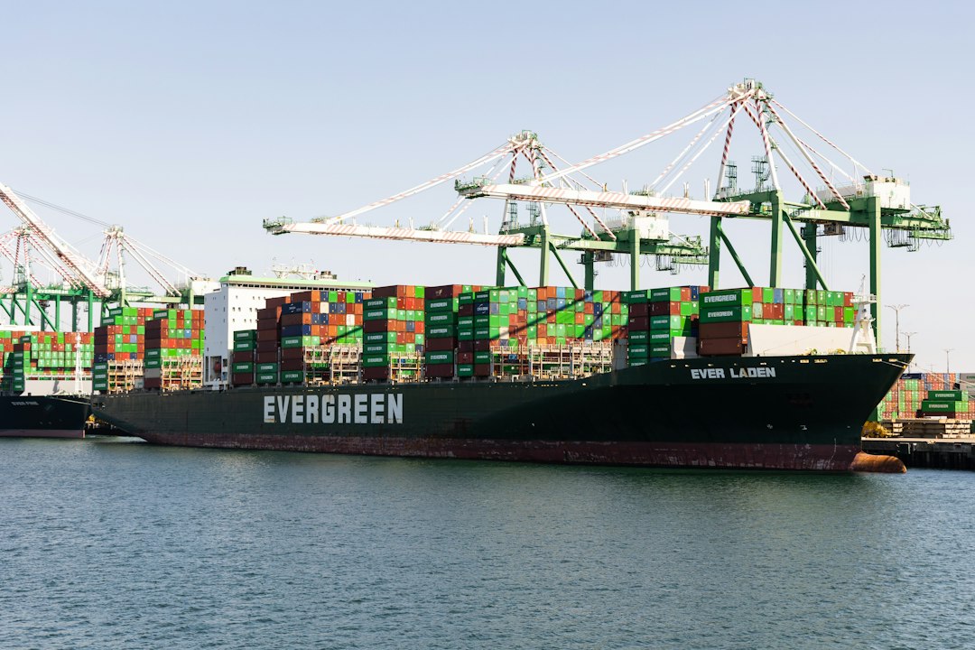 Shipping containers at Port of Los Angeles