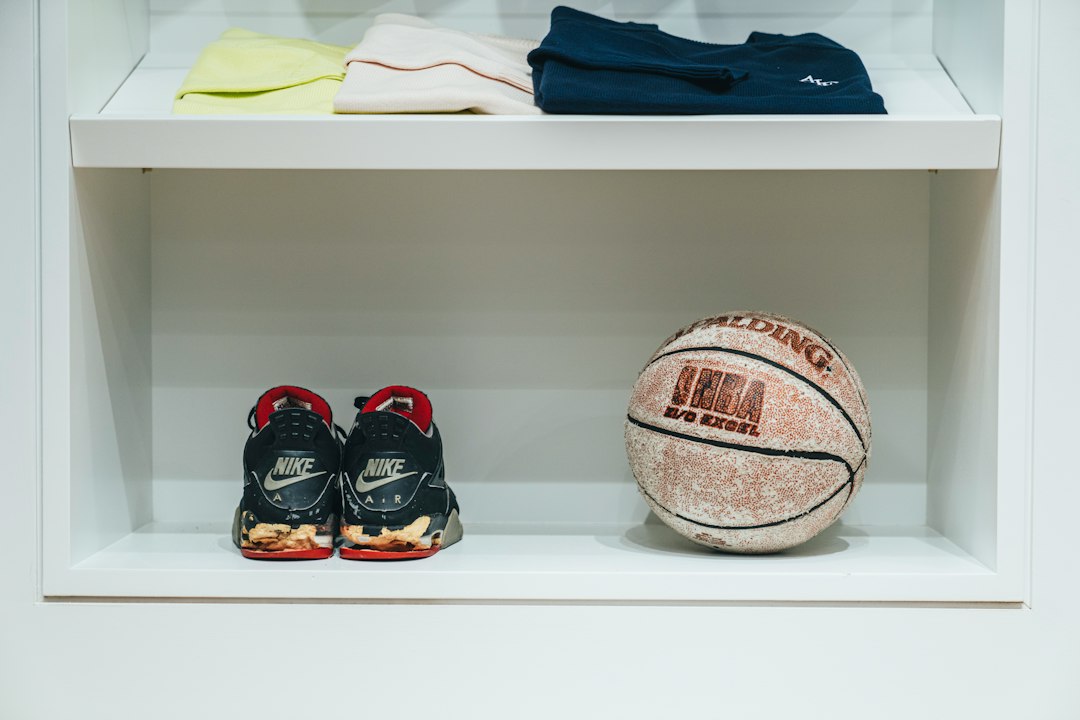 retro sneakers displayed on retail shelves in the United States