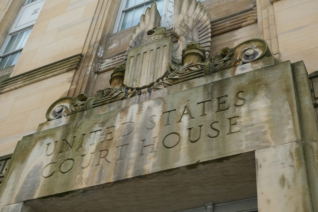 United States legal documents and wooden gavel
