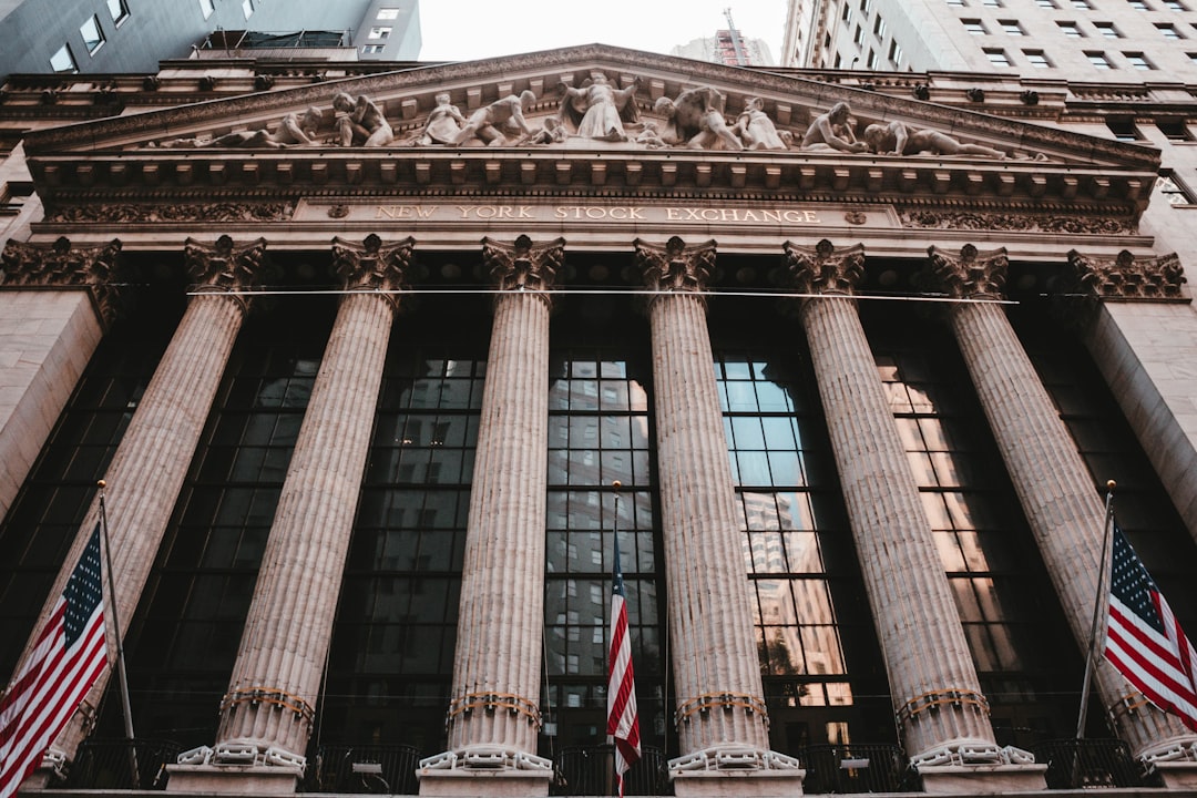 New York Stock Exchange facade on Wall Street