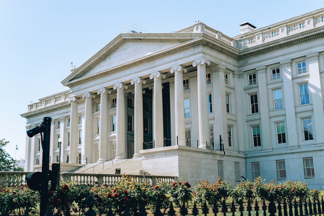 US Treasury building in Washington DC