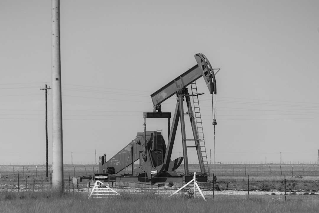 Oil barrels and pump jacks in Texas